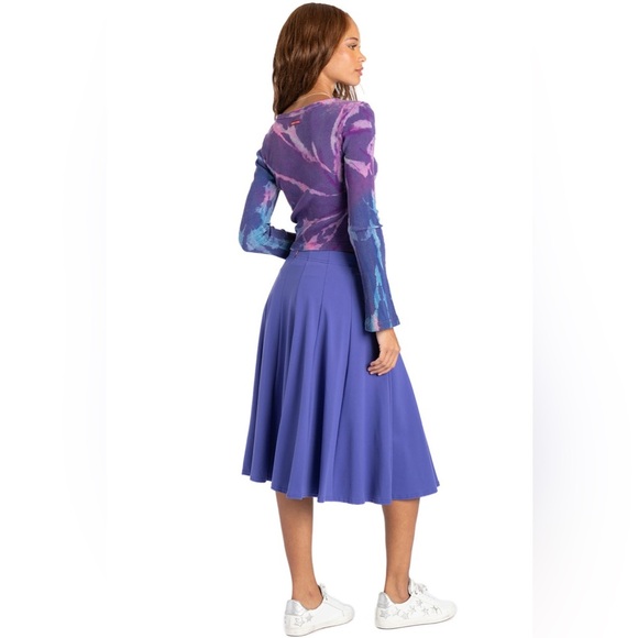 Hard Tail • NWT $120 Fit 'N Flare Knee Skirt - Picture 3 of 8